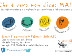 Chi è vivo non dica: MAI! Autoformazione e confronto su convivenza interculturale
