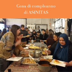 Cena dei 20 anni di ASINITAS a cura delle studentesse della Scuola di Italiano. Microfono aperto per regalare ricordi, poesie, storie da raccontare.