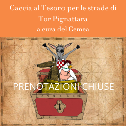 Squadre miste di grandi e piccoli si ritroveranno in giro per le botteghe e i negozi di Tor Pignattara, alla ricerca di canti, storie, ricette ma anche frutta e verdura appartenenti a diverse culture.